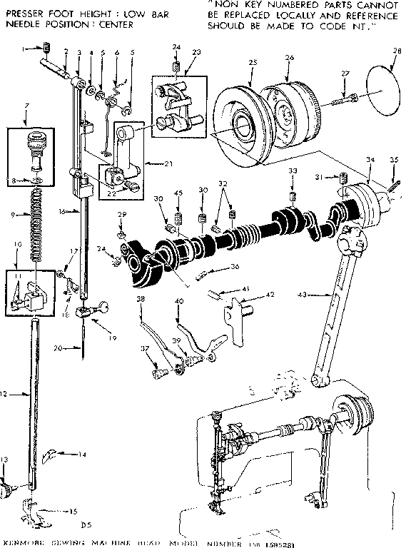Presser bar assembly