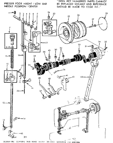 Presser bar assembly