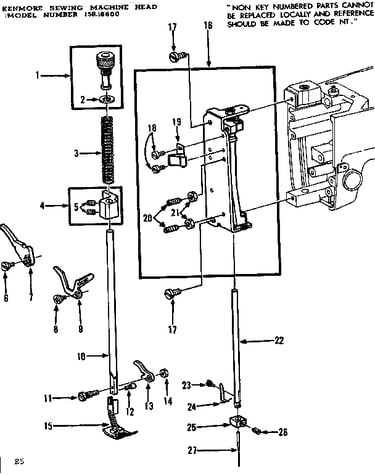 Presser bar assembly