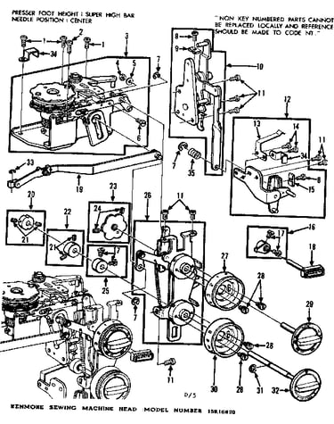 Zigzag guide assembly