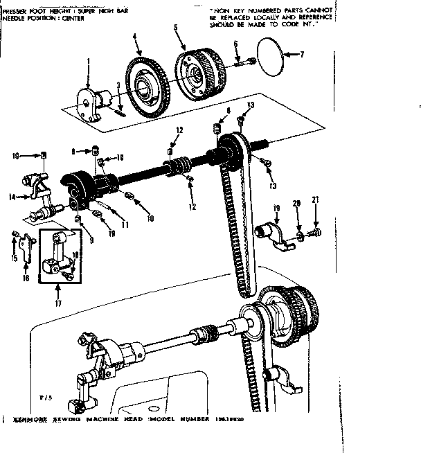 Take up lever assembly