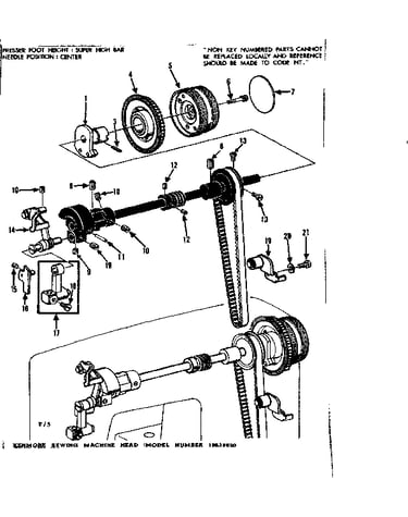 Take up lever assembly