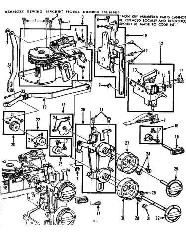 Zigzag guide assembly