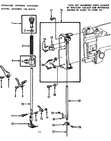 Presser bar assembly