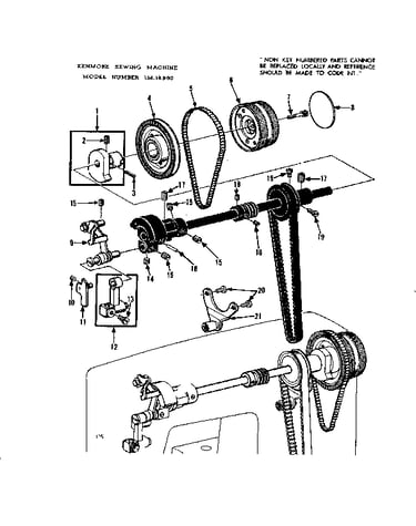 Take up lever assembly