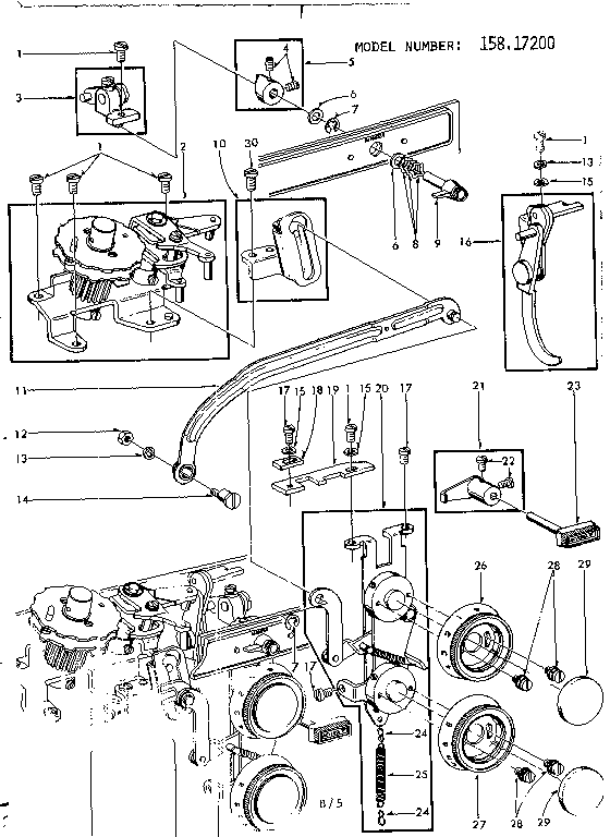 Zigzag guide assembly