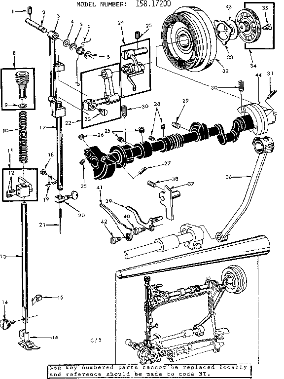 Presser bar assembly