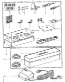 Attachment and buttonhole set, disc set, and foot control
