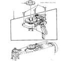 Kenmore 15817572 cam holder bracket and driver axle diagram