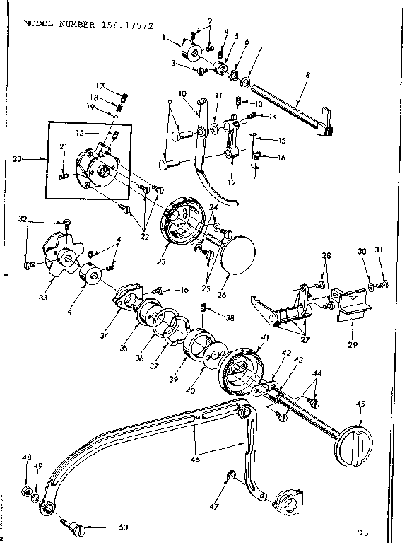 Zigzag guide assembly
