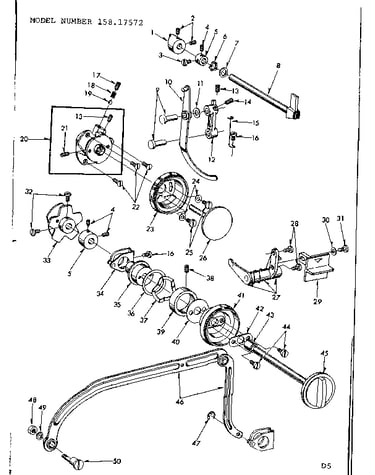 Zigzag guide assembly