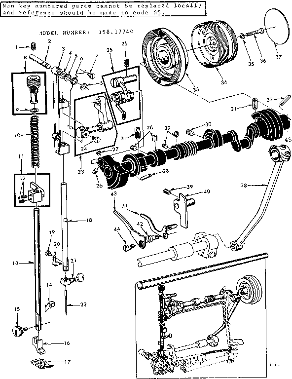 PRESSER BAR ASSEMBLY