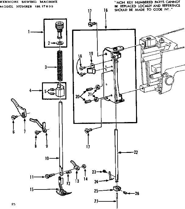 Presser bar assembly