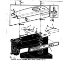 Kenmore 15817811 bobbin winder and top cover diagram