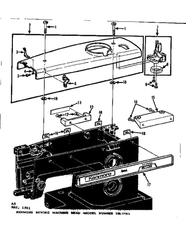 Bobbin winder and top cover