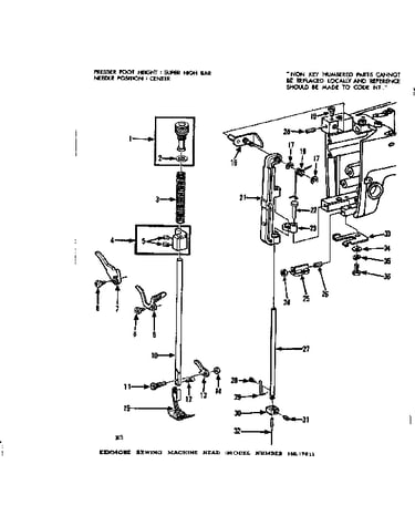 Presser bar assembly
