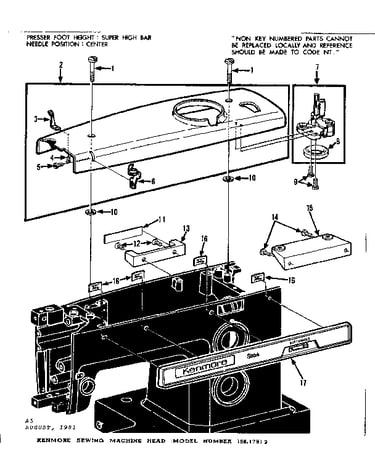 Bobbin winder and top cover
