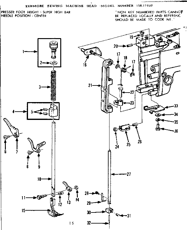 PRESSER BAR ASSEMBLY