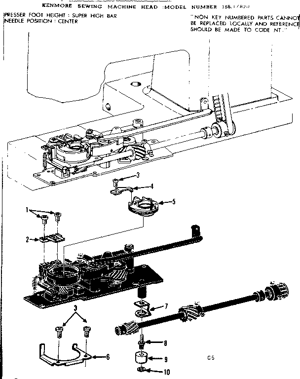 BOBBIN CASE AND FEED DOG