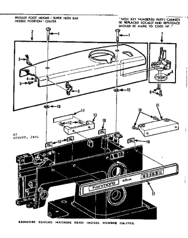 Bobbin winder and top cover