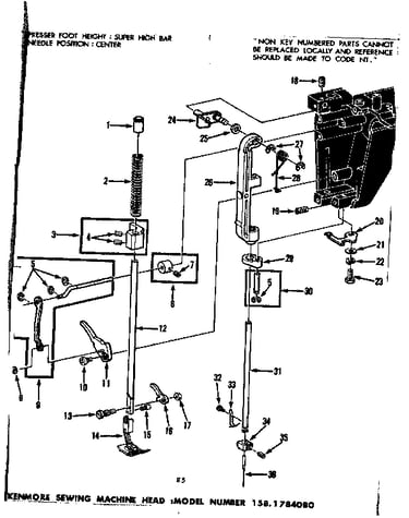 Presser bar assembly