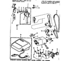 Kenmore 1581784080 motor assembly and foot control diagram