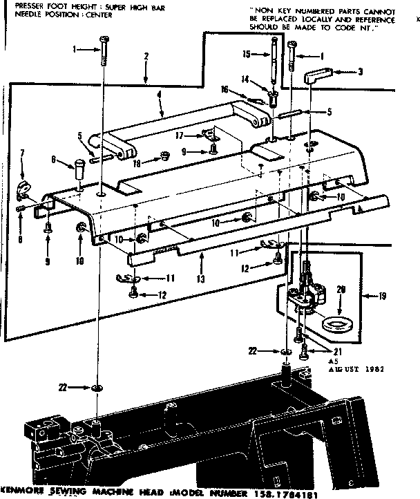 BOBBIN WINDER AND TOP PLATE