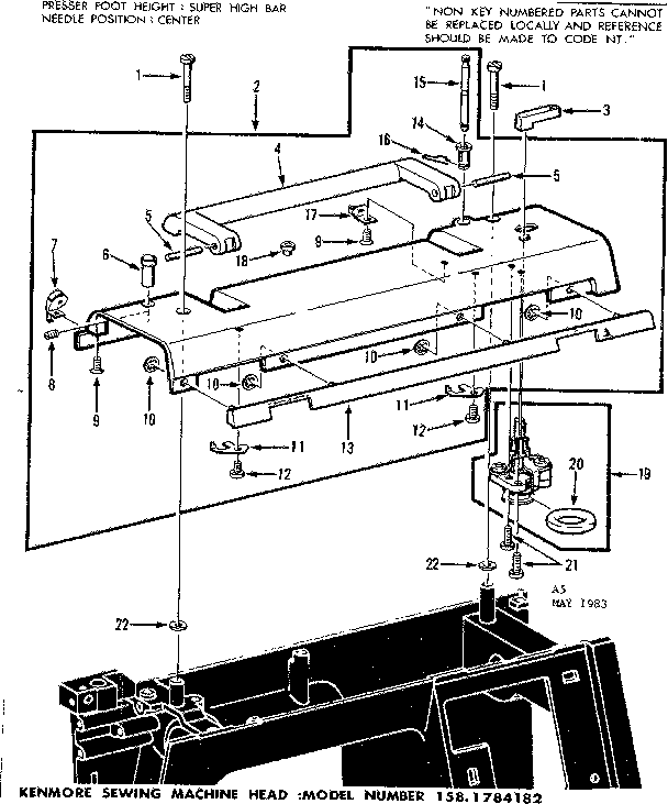 Bobbin winder and top plate
