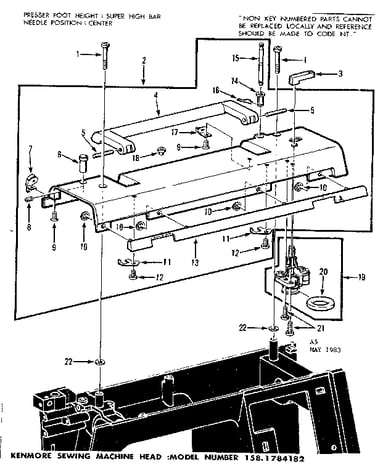 Bobbin winder and top plate