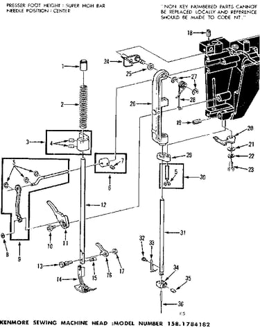 Presser bar assembly