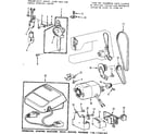 Kenmore 1581784182 motor assembly and foot control diagram