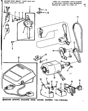 Motor assembly and foot control