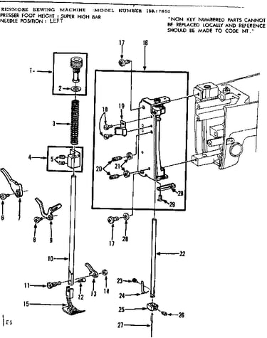 Presser bar assembly