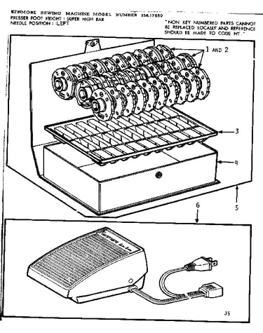 Pattern disc and foot control