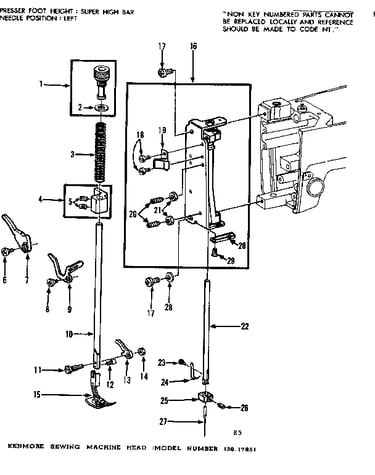 Presser bar assembly