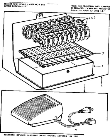 Pattern disc and foot control