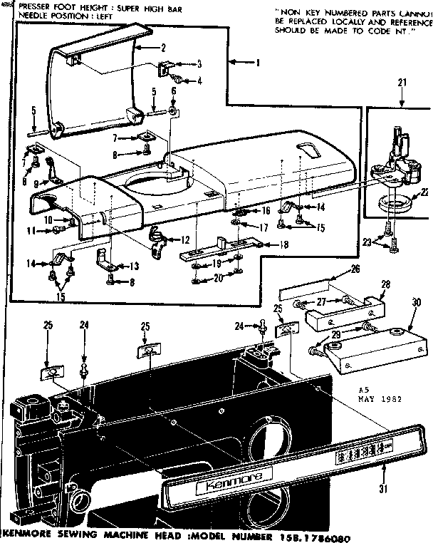 Bobbin winder and top plate