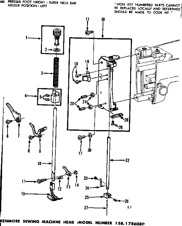 Presser bar assembly