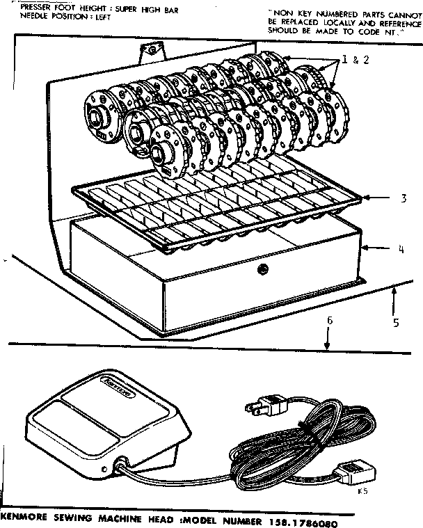 Pattern disc and foot control