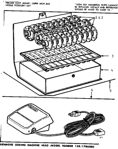 Pattern disc and foot control