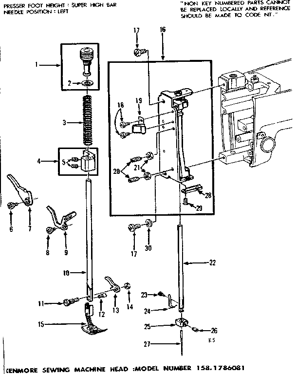 PRESSER BAR ASSEMBLY