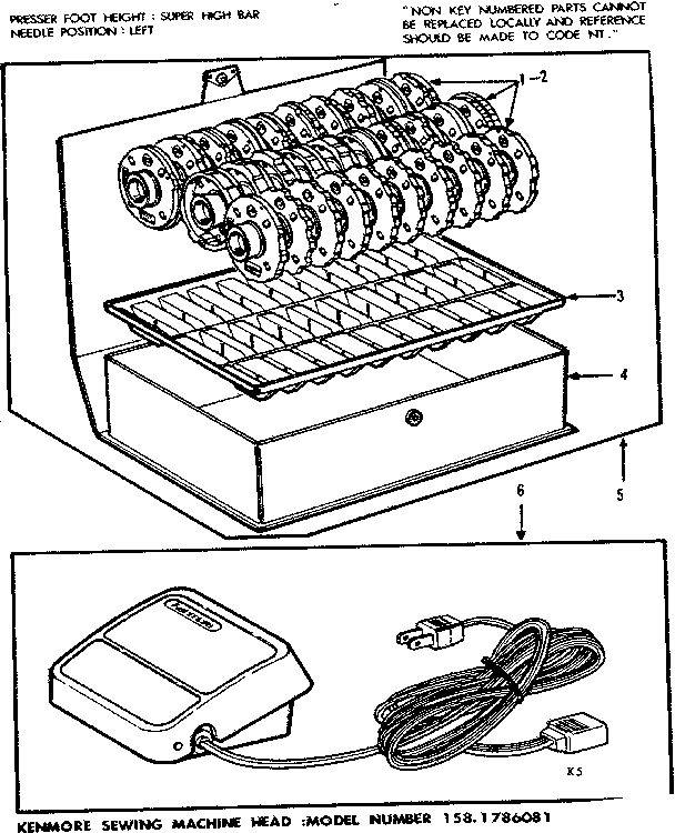 Pattern disc and foot control