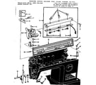 Kenmore 15817910 thread tension and control panel diagram