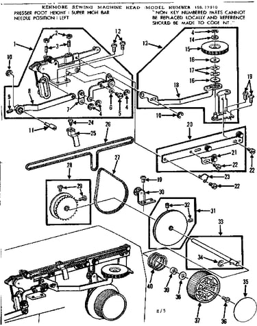 Zigzag guide assembly