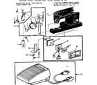 Kenmore 15817910 electronic needle control and foot control diagram