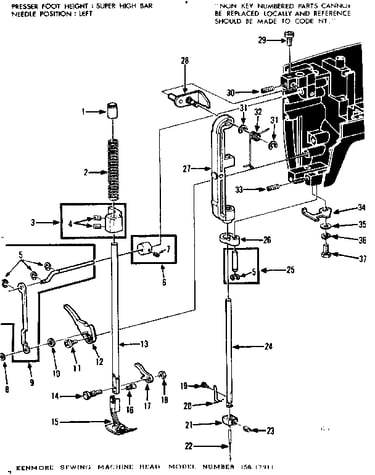 Presser bar assembly
