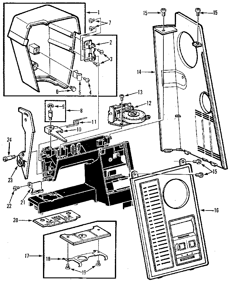 Control panel and thread tension
