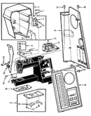 Control panel and thread tension
