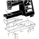Kenmore 1581792080 base assembly diagram