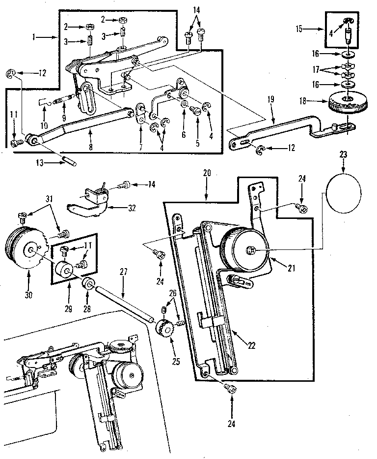 Zigzag guide assembly